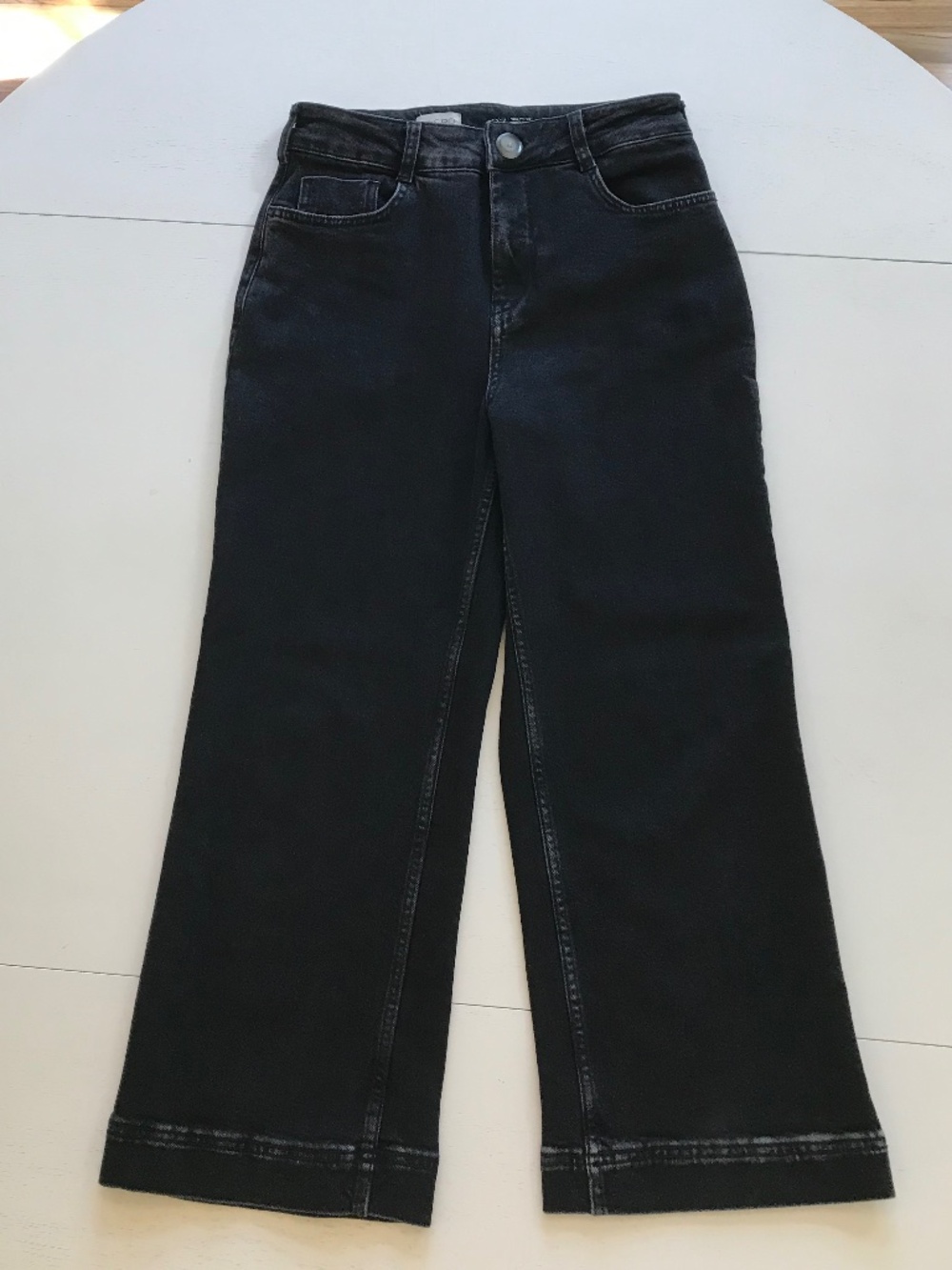ANTHROPOLOGIE PILCRO THE SKIPPER HIGH-RISE CROP WIDE-LEG JEANS - Picture 7 of 13